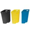 3X3.3Lt Black Bucket With Colorful Cubes With Three Tabs.